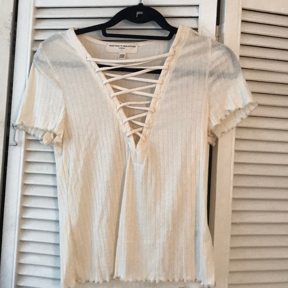 UO lettuce hem ribbed tee